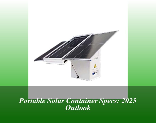 Portable Solar Container Specs: 2025 Outlook